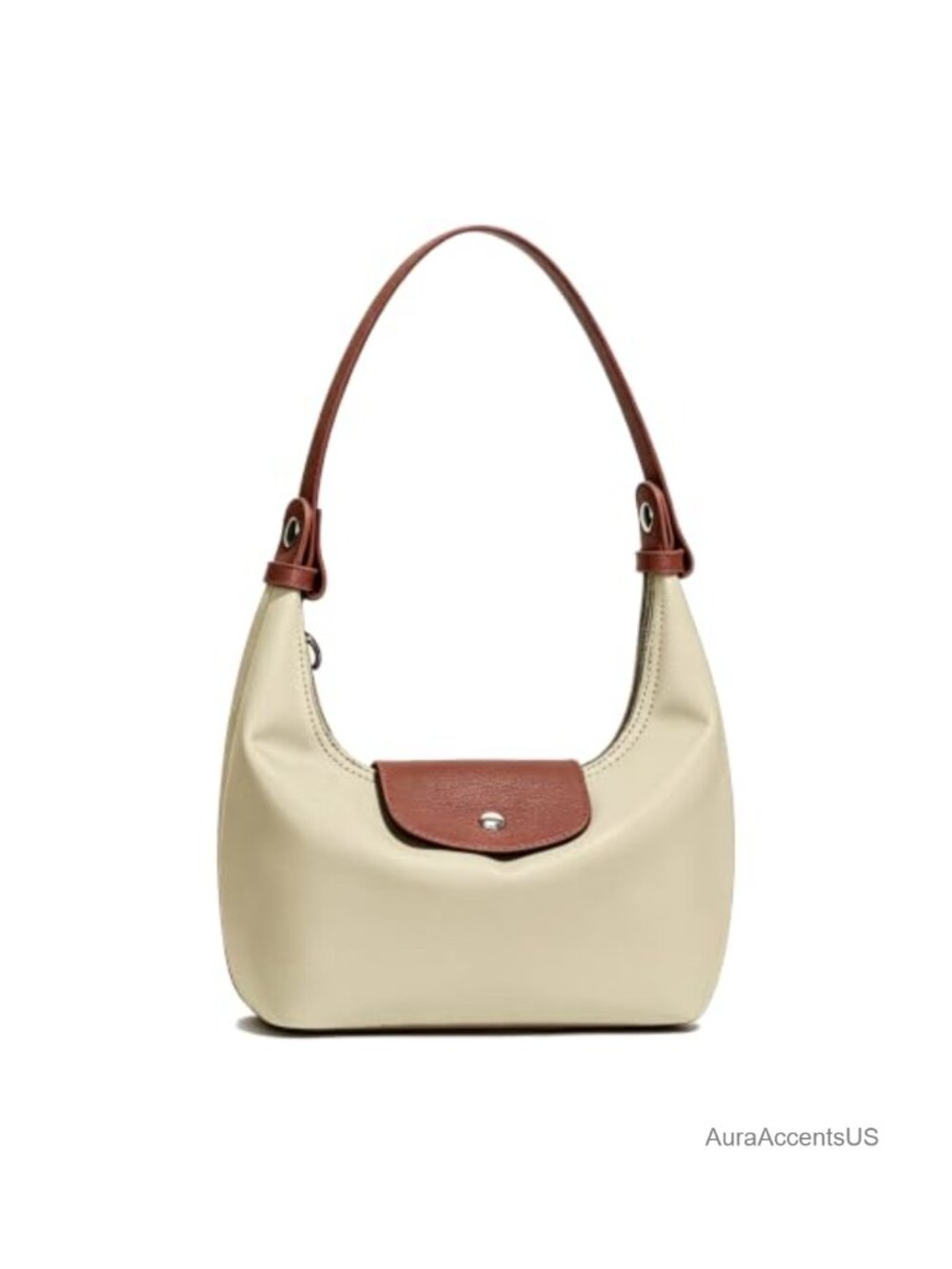 Convertible Nylon Crescent Hobo Bag with Adjustable Straps
